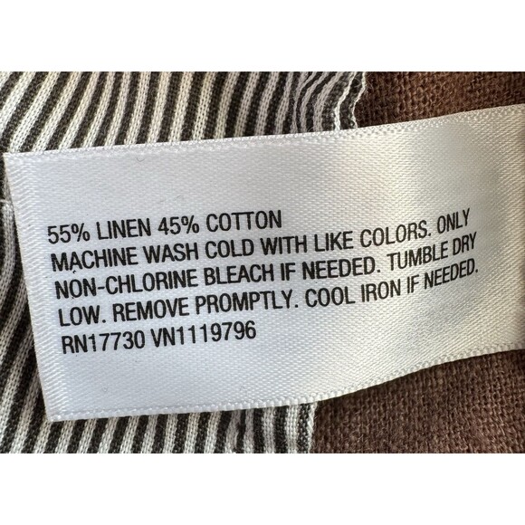 Goodfellow & Co Shorts Flat Front Every Wear Linen Blend Mens Size 34 Brown New - Picture 7 of 10